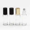 4ml Roll On Roller Bottle for Essential Oils Refillable Perfume Bottle Deodorant Containers with black lid F308 Mkqwn