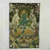 Gratis Levering China Uitgebreide Zijde Borduurwerk LuckBodhisattva BoeddhaGeomantic Thangka Schilderij Muurschildering Huishoudelijke Decoratie #13 L230620
