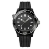 Alta qualidade mens designer relógios 42mm caso montre com pulseira de borracha 300m 600m mergulho aaa homens mar esporte movimento automático relógios montre de