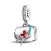 Для Pandora Charm 925 Серебряные бусины очарование слон кошачьи борт мальчики круглая проставка стопора подвеска