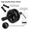 Sit Up Benches No Noise Abdominal Wheel Ab Roller With Mat For Gym Muscle Trainer Exercise Fitness Equipment 230620