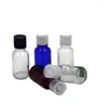 Bouteilles de stockage 30 ml Essence échantillon sac emballage flacon verre coloré émulsion à rabat bouteille rechargeable conteneurs cosmétiques