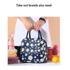 Dinnerware Sets Portable Lunch Box Bag Waterproof Fabric Thermal Cooler Container For Women Men And Kids Home Kitchen Supplies