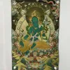 Bezpłatna dostawa China Skomplikowana jedwabna haft Luckbodhisattva Buddhageomantic thangka malarstwo Mural Dekoracja gospodarstwa domowego#13 L230620