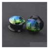 Plugs Tunnels Unisex Ear Gauges Fashion Jewelry Gift Double Oring High Quality Expanders Drop Delivery Body Dhlns