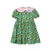 Robes pour filles Robe pour fille Été Vert Imprimé Mode Robe pour enfants Pur coton Mignon Short à manches courtes Ensemble Vêtements pour enfants 230619