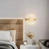 Lâmpada de parede Nordic Led Stone Mirror Light Aplique Luz Quarto Pared Luster Lampada Câmera Sala de Estar