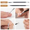 Nagelriemschaar 3Pcs Nail Nipper Set Rvs Rainbow Manicure Clipper Dode Huid Remover Schaar Tang Pusher Tool 230619