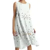 Casual Dresses Women'S Stretch Cotton And Linen Comfortable Beach Dress Flame Evening For Women Maxi