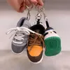 Brand creative sneaker key chain enlarged version simulation sneakers pendant trendy bag ornaments car interior couple gifts