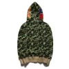 A Bathing Ape Popular logo haaienkop camouflage en wollen fleece