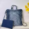 designer bag Luxurys trendy Tannin jeans garbage bag handbag fashion classic chain crossbody bag Shoulder bag real leather women