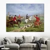 Hunting Dogs Canvas Art Over The Fence Handmade Heywood Hardy Painting Landscape Artwork High Quality