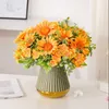 Dried Flowers bunch of silk artificial sunflower fake flowers DIY Christmas decoration Home garden retro