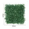 Decorative Flowers 25/15cm Artificial Green Plant Wall Turf Moss Grass Outdoor Home Store Wedding Background Fence False Lawn Decor Fake