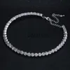 Pendanthalsband Treazy Bridal Fashion Crystal Rhinestone Choker Halsstema Kvinnor Bröllop Cessories Tennis Chain Chokers smycken Collier Femme J230620