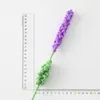 Decorative Flowers 10 Branches Lavender Knitting Artificial Plants Home Office Table Decoration Purple