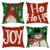 Pillow Slip Pillowcase Silk Standard Aging Christmas Living Room Sofa Throw Pillows Cute Teal