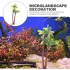 Fiori decorativi Plastica Palma da cocco Vasi in miniatura Bonsai Craft Micro Paesaggio Decorazioni fai da te