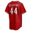 Maillot de baseball pour bébé 4XL 44 Elly De La Cruz Joey Votto 21 Hunter Greene 19 Joey Votto Inde Johnny Bench Tyler Stephenson Jake City Noir Bébé enfants Taille Hommes Grande Taille 4XL