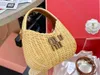 Sac de plage de mode Sac sous les bras tressé en paille Sacs à bandoulière de luxe Designer Totes Lady Sac à bandoulière portable Sacs à cosmétiques Étuis Wander Wicker Tissé Sac à main