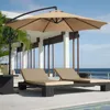 Schaduw 22.73M Parasol Zonnescherm Paraplu Cover UV Bescherming Waterdichte Outdoor Luifel Vervangbare Doek Zonder Stand 230620