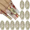 Décorations Nail Art 100pcs Vierge Marie Nail Charms 3D Cristal Nail Jewel Bouddha Nail Art Décoration Religieux Nail Art Strass pour Ongles Acrylique 230619