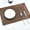 Esteiras de mesa de proteção ambiental de fábrica PVC esteira de comida ocidental El placa de isolamento térmico placa de mesa tecida