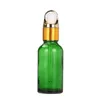 5 ml/10 ml/15 ml/20 ml Reagente Contagocce Bottiglia di pipetta liquida per aromaterapia in vetro verde Ricaricabile Spedizione veloce F2020 Pdfsv