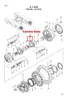 Carrier Spindle Assembly Gear 2034835 for Final Drive Travel Motor Device Fit EX200 EX200-3 EX200-5 EX200-5X EX210H-5 Excavator