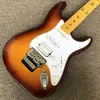 Guitarra elétrica Tremolo Chrome Custom Body de alta qualidade Sunset ST Stratocast-er
