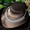 Collier Boucles d'oreilles Dénonce de mode pour les femmes Drop eau de mariage Boucle d'oreille cubique Boucle d'oreille africaine Dubaï Bijoux Bridal N-996