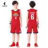 Outros artigos esportivos personalizados 100% plyester conjunto de uniforme de basquete para crianças respirável camisas de basquete para meninos camisa de basquete para meninos M995 230620