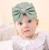 Härlig blommor baby beanie hatt småbarn turban pannband spädbarn head wraps barnhuven nyfödda småbarn beanie cap huvudbonad tillbehör