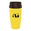 Portable Coffee Cup French Coverless Cup Creative Twist Lid Thermos Double-walled Ice Cold Drink Coffee Juice Tea Cups