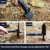 Handleiding schop Multifunctionele Opvouwbare Schop Tuin Pick Troffel Hark met Kompas Outdoor Camping Opvouwbare Hand Activiteit Tool Spade 230620