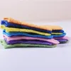 Creative Nylon Exfoliating Body Scrub Handskar Dusch Bad Mitt Loofah Skin Bath Sponge Fast Shipping F1822 RWUGI