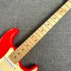 커스텀 Jimi Hendrix의 Red Guitars Monterey Tribute Hendrix Monterey Electric Guitar China St Rare Guitars String Body