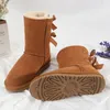 Diseñador Plataforma de cuero real Zapatos Tazz Botas de piel Australia Mujer Botas de nieve hasta la rodilla Tasman Chestnut Black Sneakers Boots Fur Classic Scuffs Mocasines