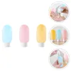 Storage Bottles 3 Pcs Silicone Lotion Bottle Travel Size Soap Set Liquid Toiletries Small