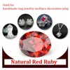 Löst diamanter Natural Red Ruby 10x14mm Oval Cut Gemstones Mined Garnet VVS Gemstone Diamond DIY Jewelry 230619