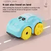 Acqua da bagno per bambini che gioca giocattoli ABS Clockwork Car Cartoon Veicolo Baby Bath Toy Regalo per bambini Auto anfibie Bagno Giocattolo galleggiante L230518