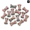 Losse Edelstenen Groothandel Natuurlijke Gemengde Materialen Rozenkwarts Edelsteen Kristal Hond Bone Carving Voor Huisdecoratie Drop Levering Jood Dhze5