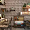 Wallpapers Vintage Brick Wallpaper 3D Home Decor Retro Grey White Waterproof Embossed PVC Wall Paper Rolls For Clothes Shop