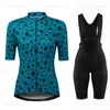 Conjuntos de camisas de ciclismo Conjunto de padrões extravagantes Roupas femininas de verão Camisas de bicicleta de estrada Terno Bicicleta Calção de malha MTB Maillot Culotte 230620