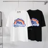 男性と女性の半袖Tシャツ高品質ファブリック夏l新しい通気性カップルドレスデザインレインボーレター印刷ロゴ487890