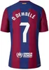 Maglia da calcio Maillot 2023 2024 camiseta futbol ANSU FATI F.DE JONG maglia da calcio top uniforme da uomo kit LEWANDOWSKI 3 # PIQUe BRAITHWAITE quarta maglia barCELOnas