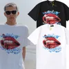 T-shirts pour hommes HELLSTAR T-shirt à manches courtes Hommes Femmes Haute qualité Streetwear Hip Hop Mode T-shirt Doodle peint à la main 1996 vintage numéro 123 à manches courtes MLXL2XL