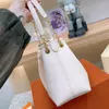 Luxus-Einkaufstasche, Designer-Taschen, Sommer-Bündel, Eimer-Handtasche, Blumendruck, Schulter-Kuriertaschen, Damen-Umhängetaschen mit Geldbörse, 2-teiliges Set mit Kettentaschen für Damen