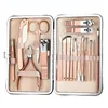 Callus Shavers Rose Gold Color 18 Tools Set manicure in acciaio inossidabile Tagliaunghie professionale Kit di Pedicure Paronychia Tronchesi Cutter 230619